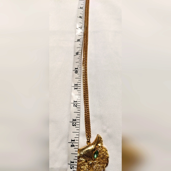 Vintage 1970's Articulated Cat Pendant Necklace - Picture 4 of 5